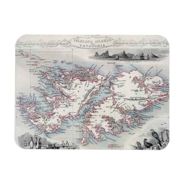 Falklandinseln und Patagonien, aus einer Reihe von Magnet (Horizontal)