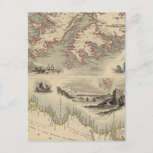 Falklandinseln und Patagonien Postkarte