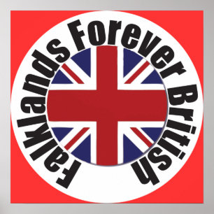 Falklands für immer britisch poster