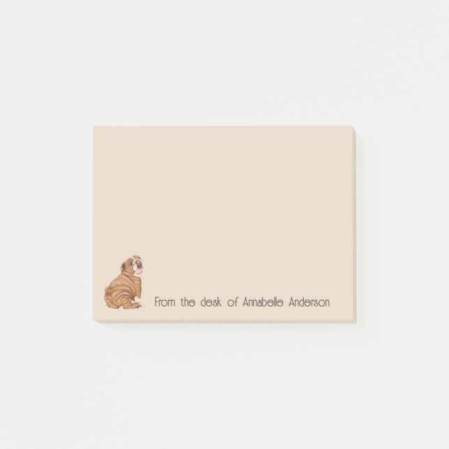 Falkly Shar-Pei Personalize Notes Post-it Klebezettel (Vorderseite)