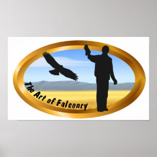 Falknerei - Oval Poster