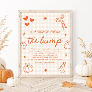 Fall A Little Pumpkin Eine Nachricht vom Bump-Spie Poster