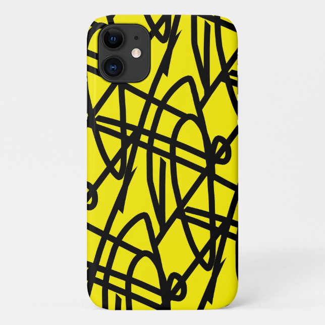 Fall abstrakt Art Lines iPhone 11 Case-Mate iPhone Hülle (Rückseite)