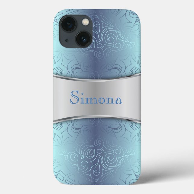Fall-abstrakte mit Blumendamaste Samsung G Case-Mate iPhone Hülle (Rückseite)