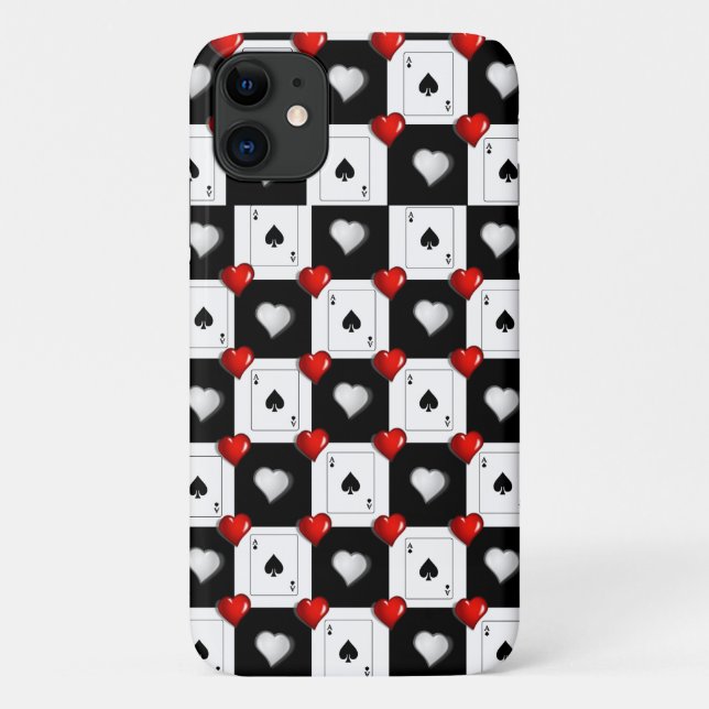 Fall Ace Spades iPhone Case-Mate iPhone Hülle (Rückseite)