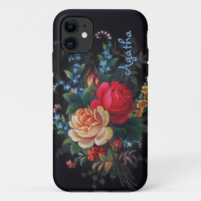 Fall Agatha Viktorianisch Bouquet iPhone 5/5 Case-Mate iPhone Hülle (Rückseite)
