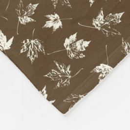 Fall Ahorn Verlasse auf braun - nahtlos. Fleecedecke