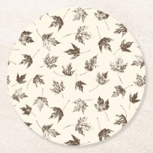 Fall Ahorn Verlasse auf Creme - nahtloses Muster.