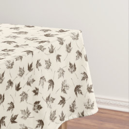 Fall Ahorn Verlasse auf Creme - nahtloses Muster. Tischdecke