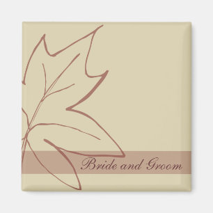 Fall-Ahornblatt-Hochzeit Magnet