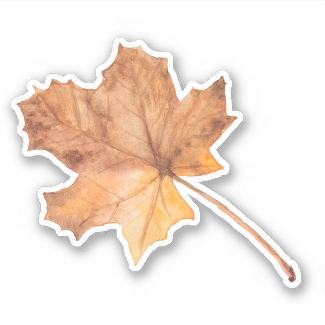 Fall Ahornleaf Vinyl Schnitt Aufkleber (Vorderseite)