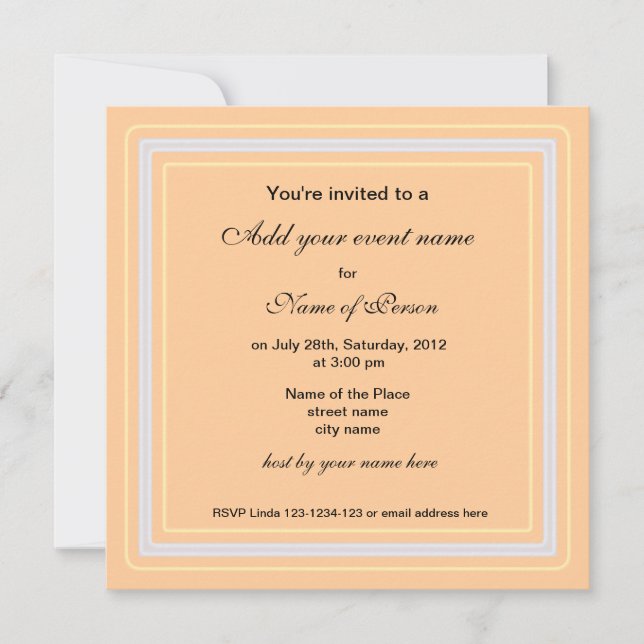 Fall alle Party Einladung (Vorderseite)