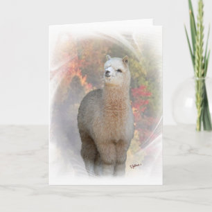 Fall Alpaca Card Karte