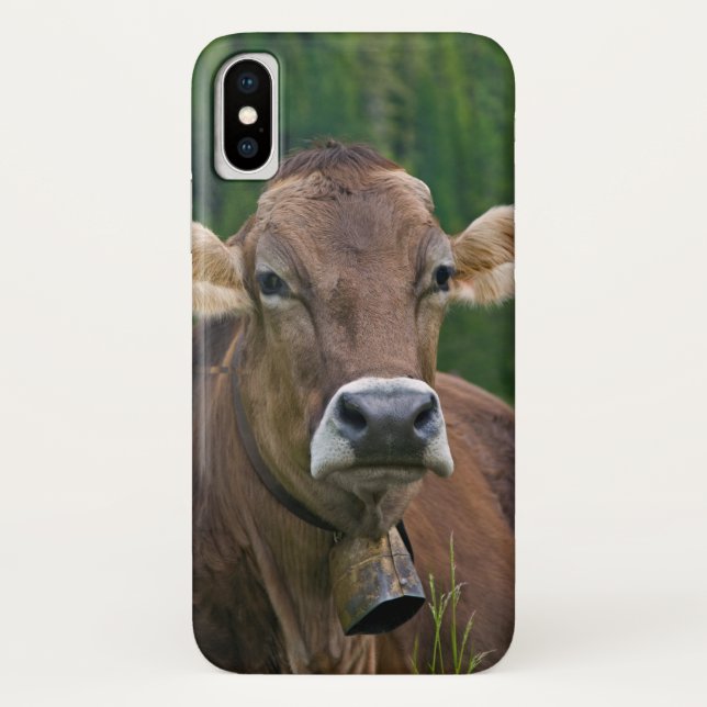 Fall Alpine Cow iPhone X Case-Mate iPhone Hülle (Rückseite)