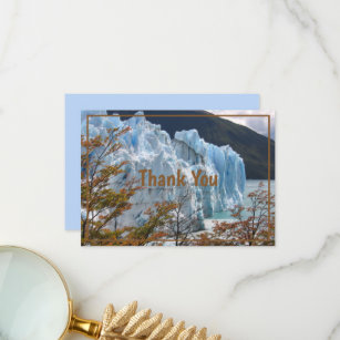 Fall am Perito Moreno Glacier, Argentinien Dankeskarte