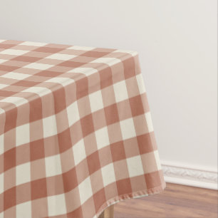 Fall Amaro auf Panna Cotta Gingham - Karomuster. Tischdecke