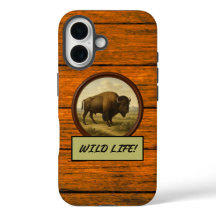 Fall "American Bison Wood Grain Case-Mate iPhone"