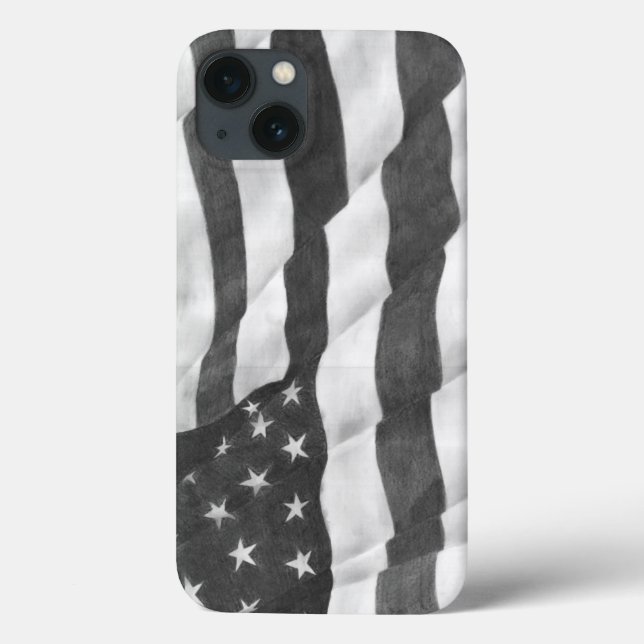 Fall "American Flag iPad Barely There" Case-Mate iPhone Hülle (Rückseite)