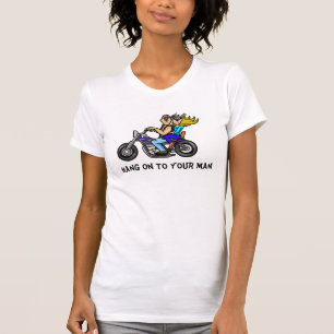 Fall an zu Ihrem Mann-Motorrad-T - Shirt für Paare