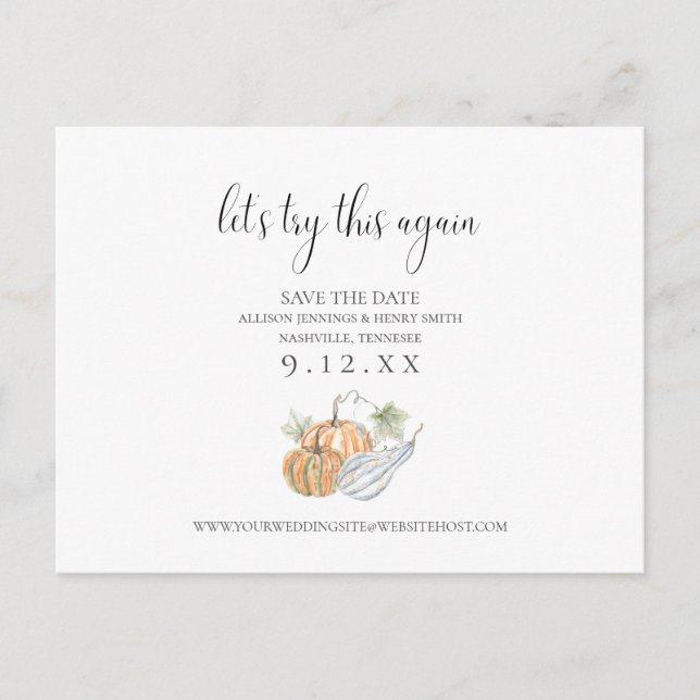 Fall Ändern des Ankündigung Datum freihalten (Vorderseite)