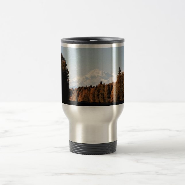Fall-Ansicht von Denali, der Mount McKinley Reisebecher (Mittel)
