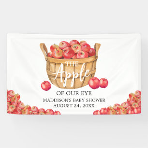 Fall Apple Basket Baby Dusche Banner