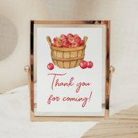 Fall Apple Basket Baby Dusche Danke für Ihr Kommen