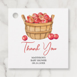 Fall Apple Basket Baby Dusche Geschenkanhänger
