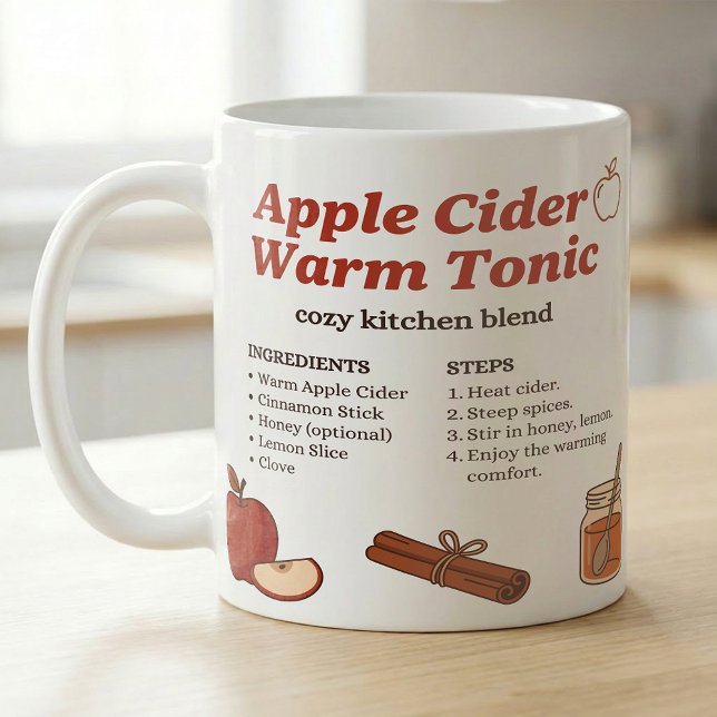 Fall Apple Cider Tonic Simple Recipe Kaffeetasse (Von Creator hochgeladen)