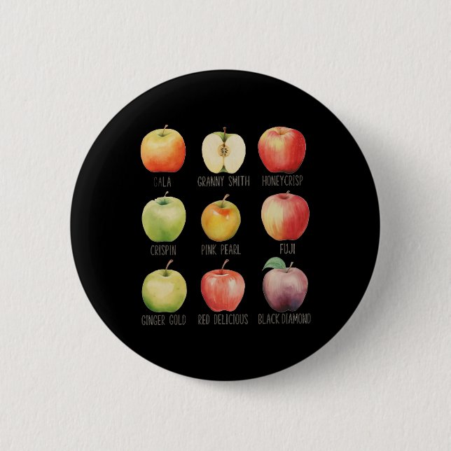 Fall Apple picken Apple Orchard Boho Farm Festhalt Button (Vorderseite)