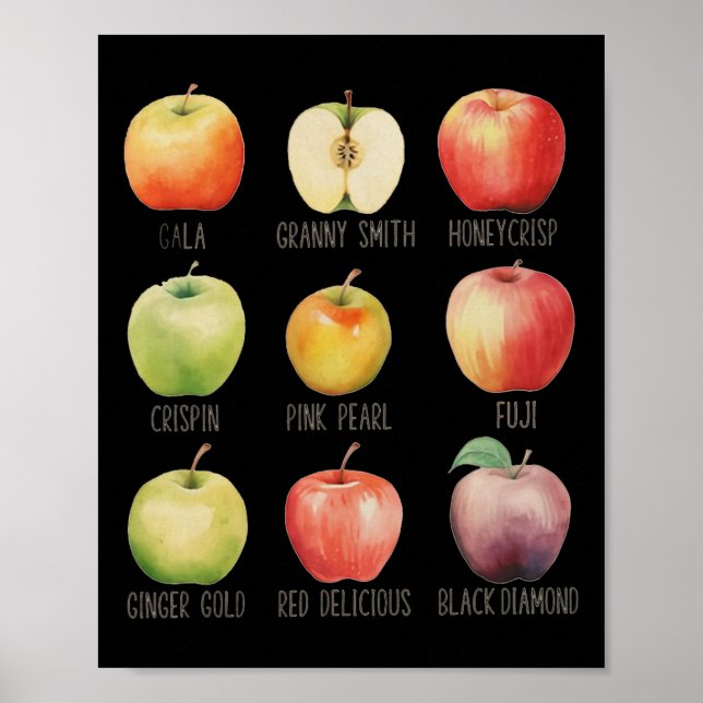 Fall Apple picken Apple Orchard Boho Farm Festhalt Poster (Vorne)