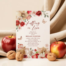 Fall Apple & Pumpkin Floral Baby Dusche