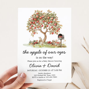 Fall Apple unserer Eyes Baby Dusche Einladung