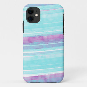 Fall Aqua und Lila Watercolor iPhone 5/5 Case-Mate iPhone Hülle