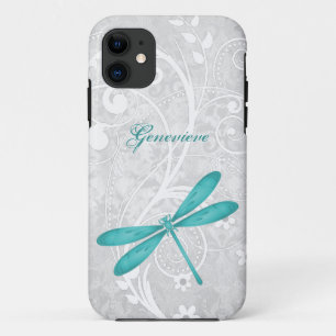 Fall aquamarin Dragonfly Personalisiert iPhone 11 Case-Mate iPhone Hülle