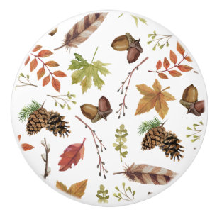 Fall-Aquarell-Kranz Keramikknauf