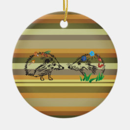 Fall Art Igels Liebe Ornament