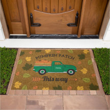 Fall Art Pumpkin Patch Altes Vintages Landhaus LKW