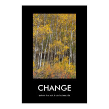 Fall Aspen Grove CHANGE Inspiration Poster