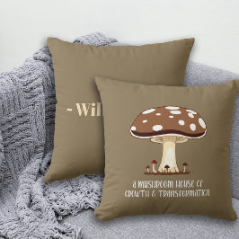 Fall Ästhetik Mushroom Inspiriert Positive Vibes Kissen
