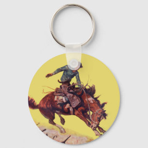 Fall auf Cowboy Schlüsselanhänger