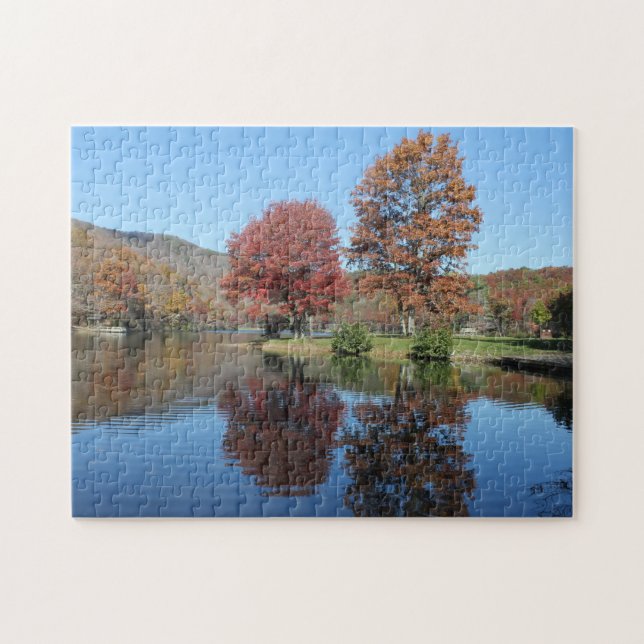 Fall auf das Puzzle-See 10x14 Puzzle (Horizontal)