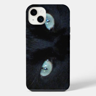 Fall - Augen der schwarzen Katze iPhone 14 Plus Hülle