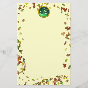FALL/AUTUMN LASTEN EMERALD GEMSTONE MONOGRAM BRIEFPAPIER