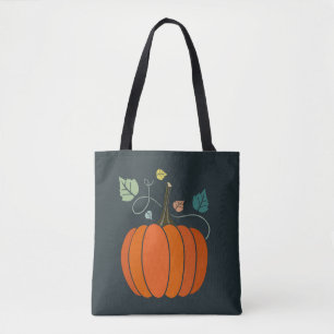 FALL AUTUMN PUMPKIN TASCHE REVERSIBLE