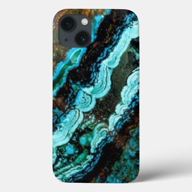 Fall Azurite Malachite Gemstone iPad Case-Mate iPhone Hülle (Rückseite)