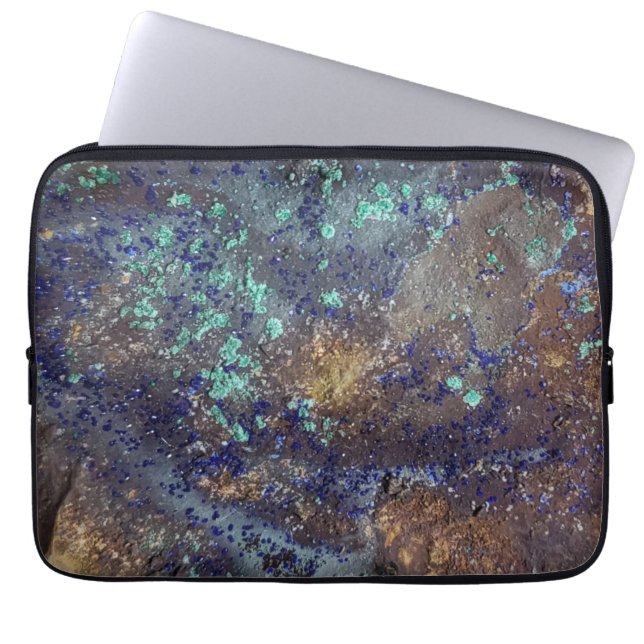 Fall Azurite und Malachite Electronics Laptopschutzhülle (Vorderseite)