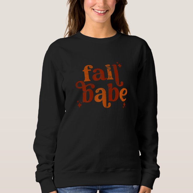 Fall Babe   Thanksgiving matching family autumn ph Sweatshirt (Vorderseite)