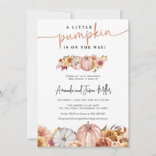 Fall Baby Dusche Blume und Pumpkins Save The Date