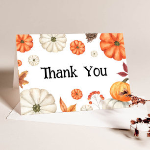 Fall Baby Dusche Danke Karte